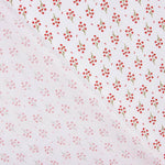 Popeline de coton biologique imprimée bouquets rouges - Ribes y Casals