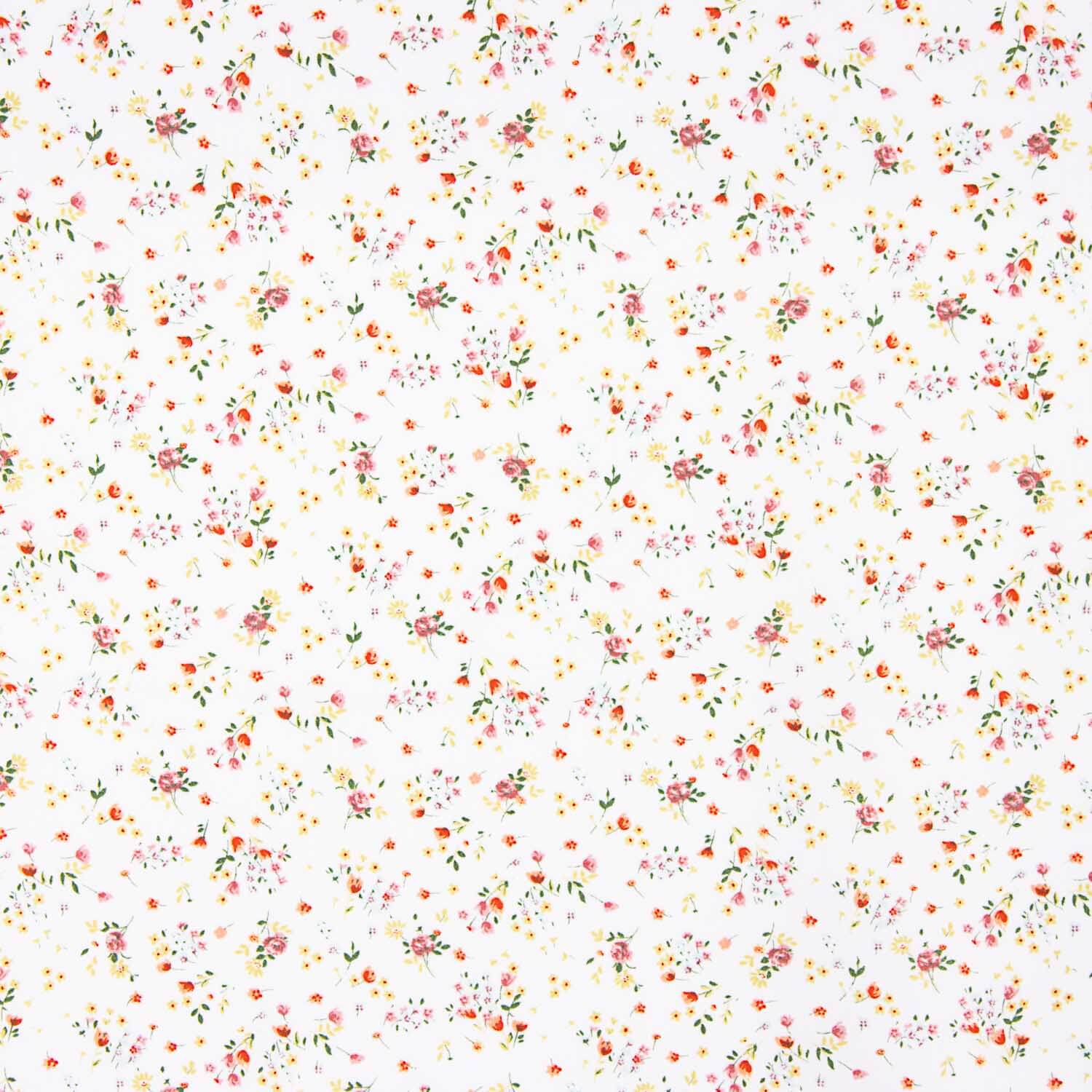 Popeline de coton biologique imprimée bouquets sauvages - Ribes y Casals