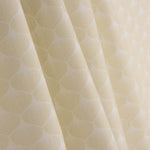 Popeline de coton imprimée « Éventails » beige - Ribes y Casals