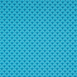 Popeline de coton imprimée de éventails turquoise - Ribes y Casals