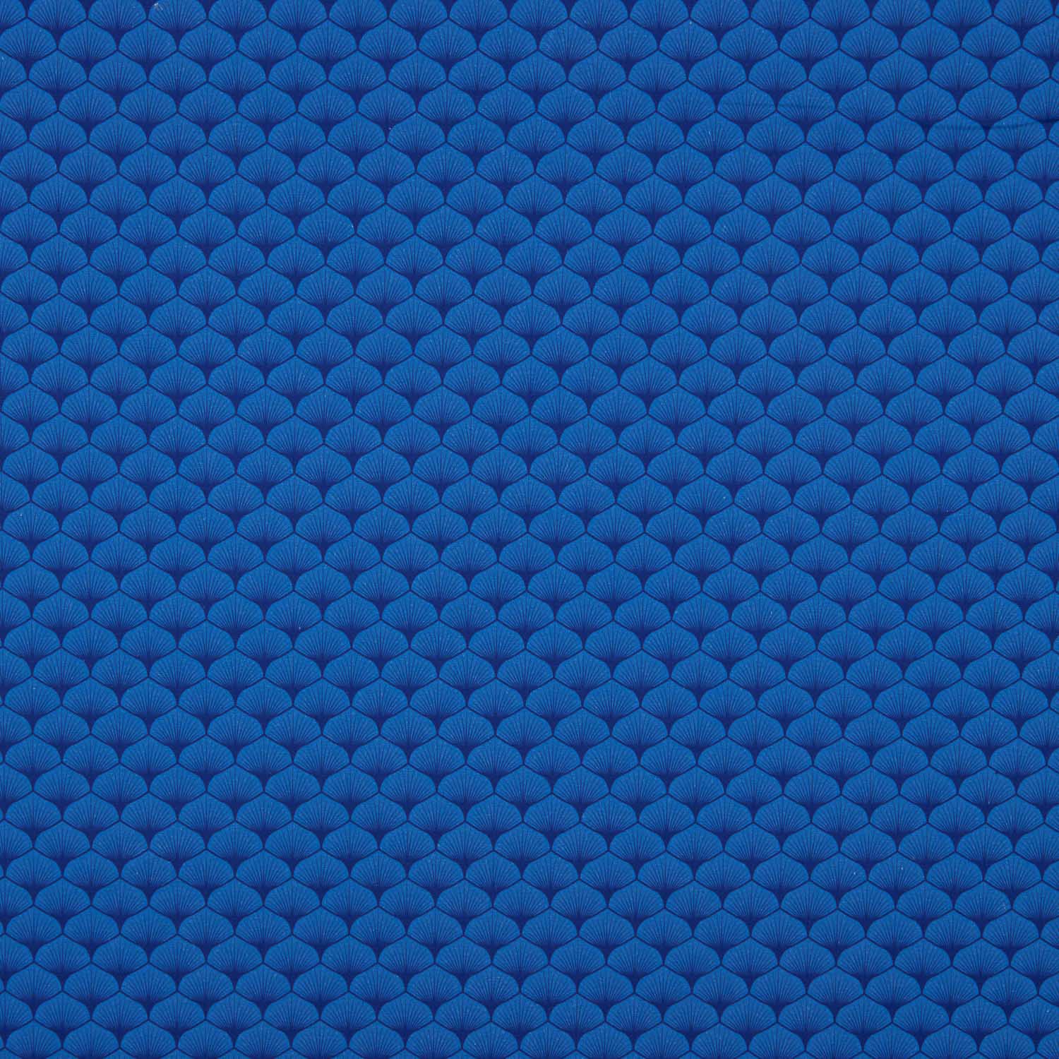 Popeline de coton imprimée « Éventails bleus » - Ribes y Casals