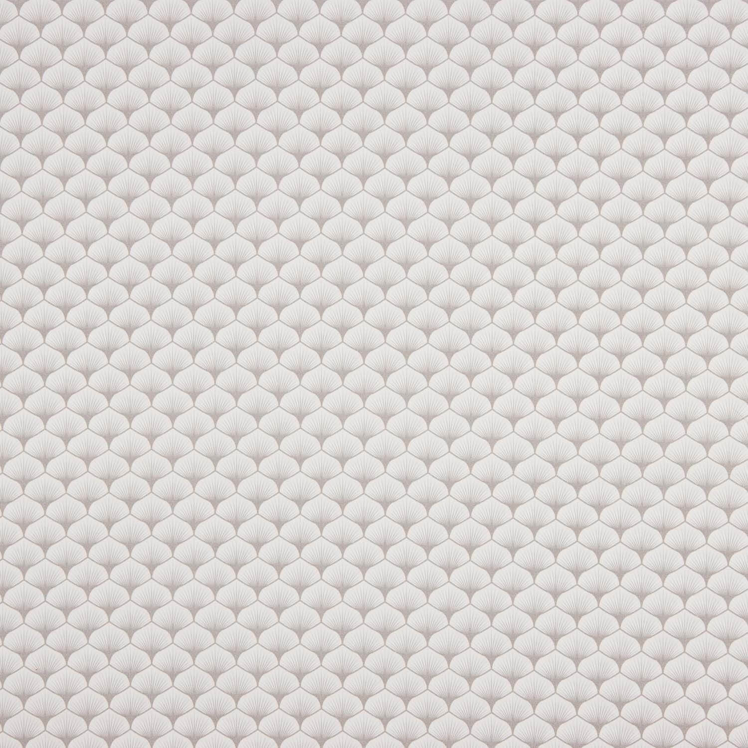 Popeline de coton imprimée « Éventails » Gris - Ribes y Casals