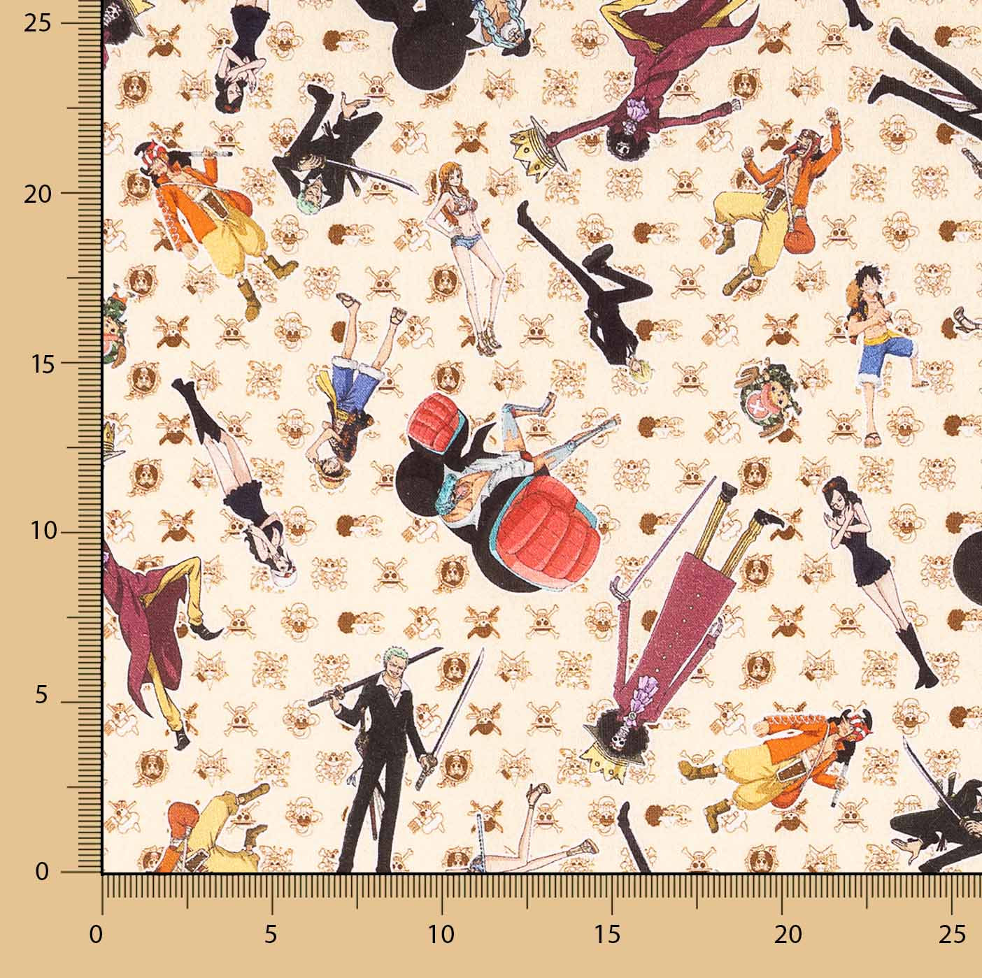 Popeline de coton imprimée One Piece - Ribes y Casals