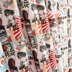 Popeline de coton imprimée à manches japonaises - Ribes y Casals