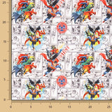 Popeline de coton imprimée DC Comics Super-héros - Ribes y Casals