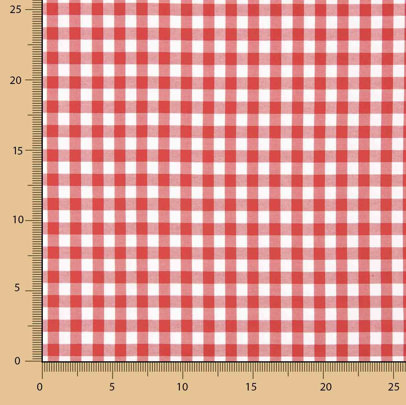 Carreaux Vichy Basic Rouge Grand 80 - Ribes y Casals