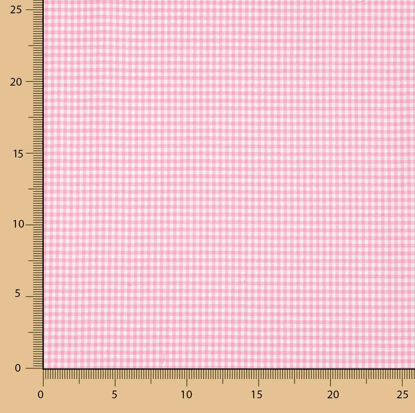 Carreaux Vichy Basic Rose Mini 20 - Ribes y Casals