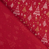 Tissu en popeline à motif de Noël en filet - Ribes y Casals