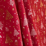 Tissu en popeline à motif de Noël en filet - Ribes y Casals