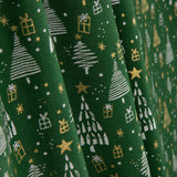 Tissu en popeline imprimé « Green Christmas Forest » - Ribes y Casals
