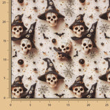 Popeline imprimée « Halloween Skulls » - Ribes y Casals