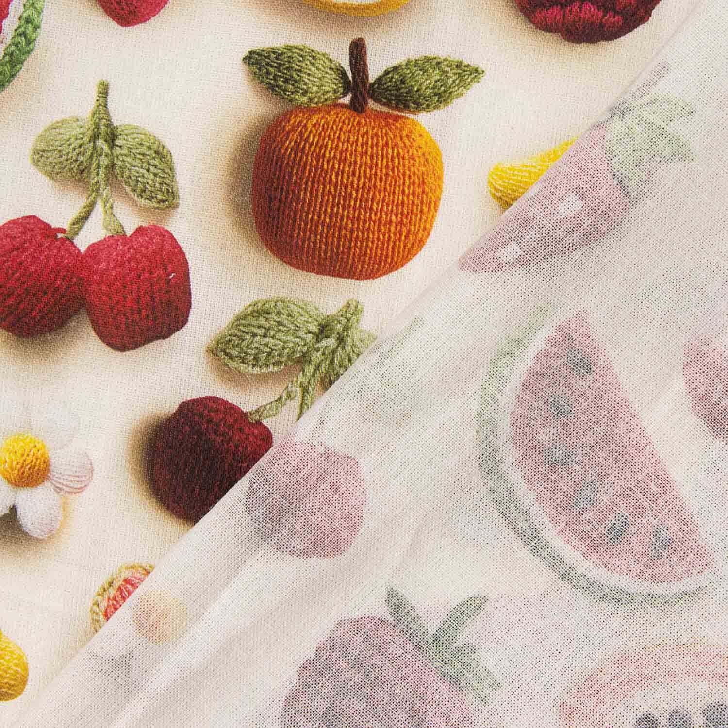 Cretonne en coton imprimée « Fruits Gourmet » - Ribes y Casals