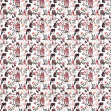 Popeline de coton imprimée Geishas japonaises - Ribes y Casals