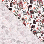 Popeline de coton imprimée Geishas japonaises - Ribes y Casals