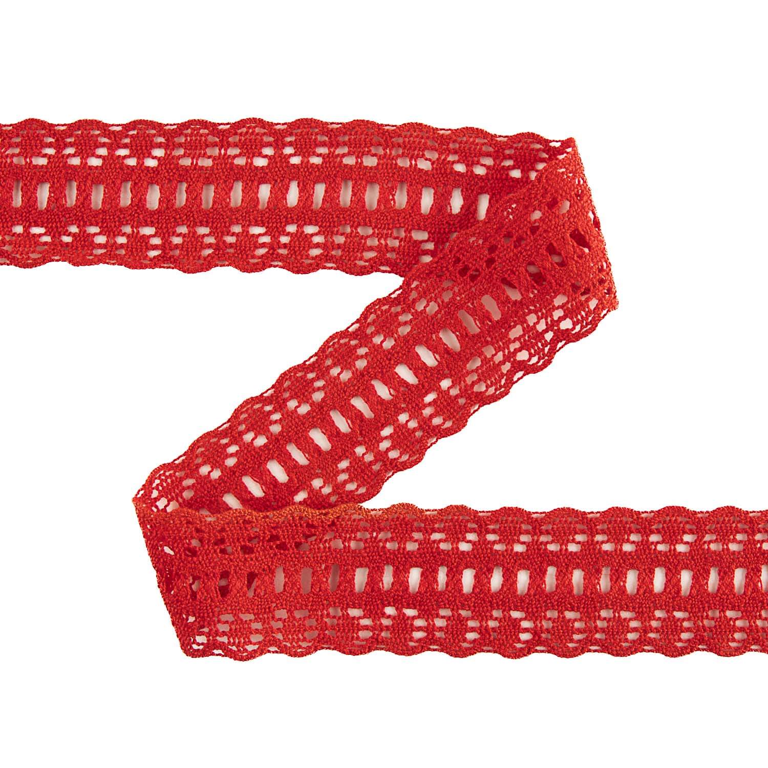 Ruban Dentelle 4255 Rouge 114 - Ribes y Casals