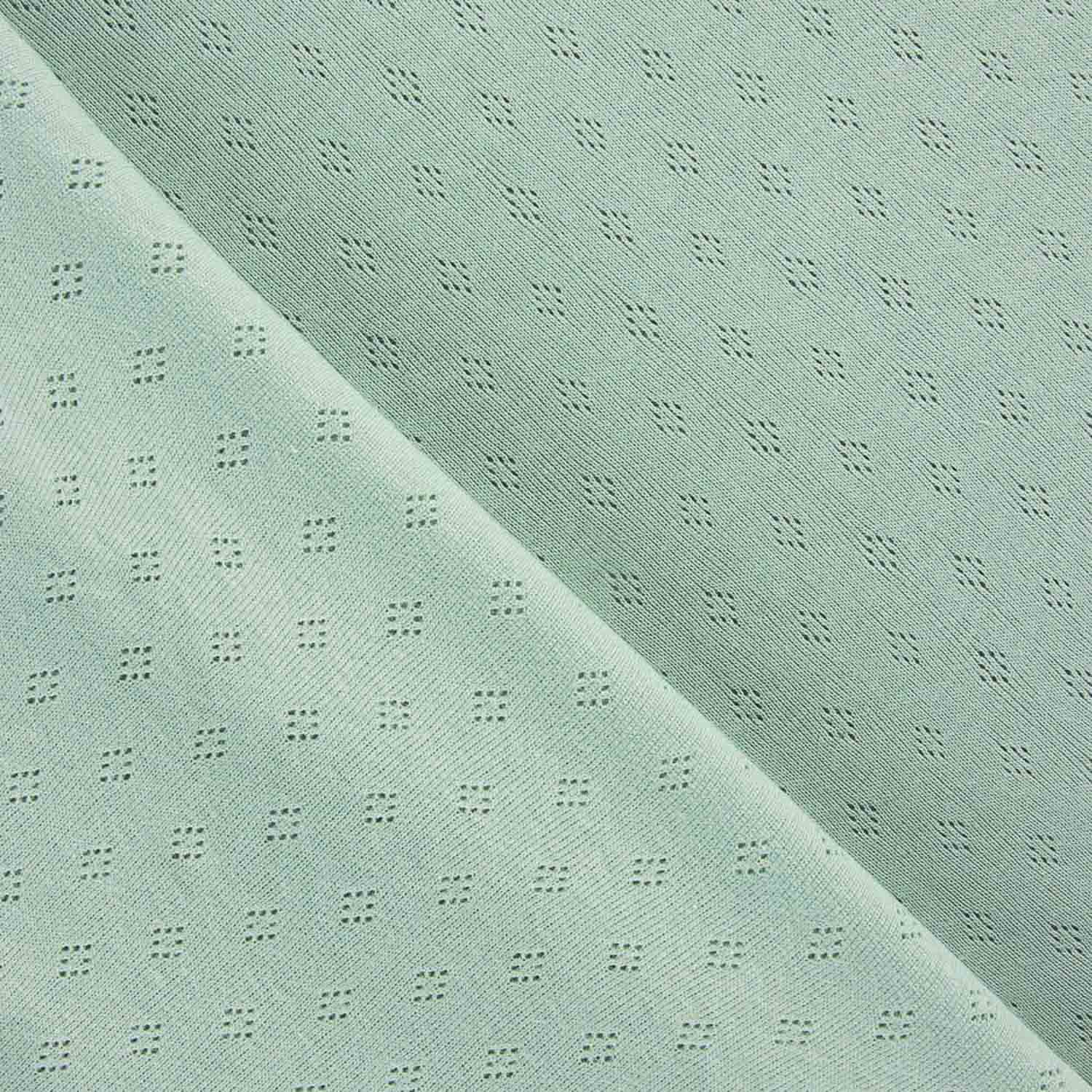 Maille ajourée vert sauge - Différentes dimensions x largeur de 140 cm - Ribes y Casals
