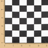 Satin Carnaval à carreaux noir et blanc - Ribes y Casals