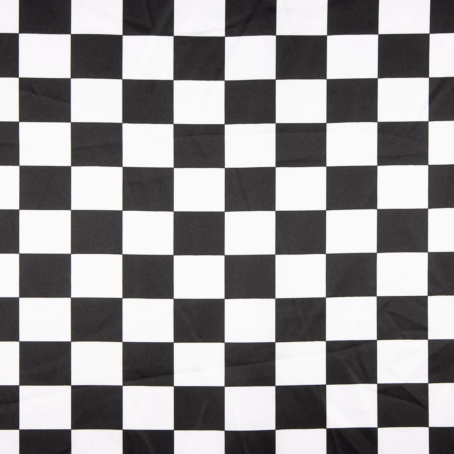 Satin Carnaval à carreaux noir et blanc - Ribes y Casals