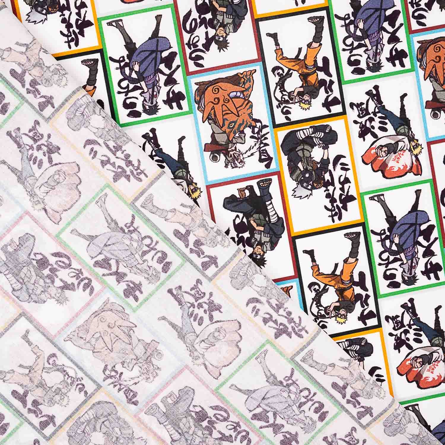 Popeline de coton imprimée Naruto - Ribes y Casals