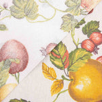 Nappe en résine à motifs de fruits vintage, blanche - Ribes y Casals
