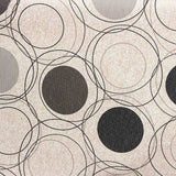 Nappe résinée cercles géométriques gris et noir - Ribes y Casals