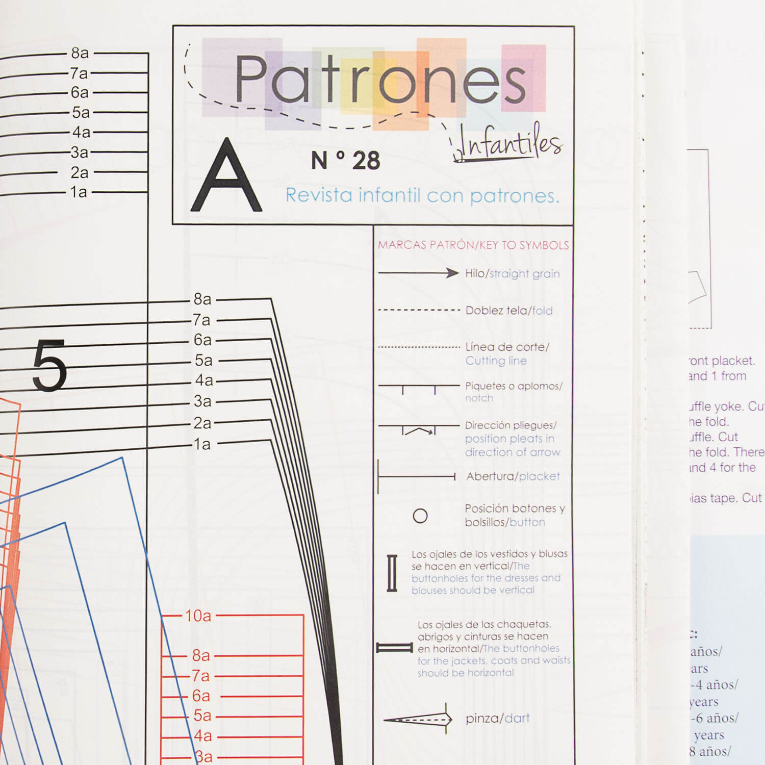 Patron de mode enfant n° 28 - Ribes y Casals