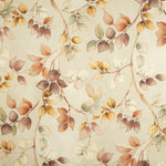 Toile de coton effet tissu de lin « Feuilles d'automne » beige - Ribes y Casals