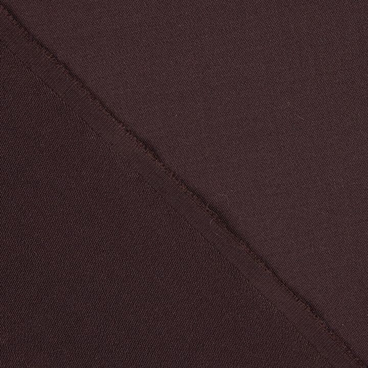 Tissu sergé bi-élastique, couleur marron - Ribes y Casals