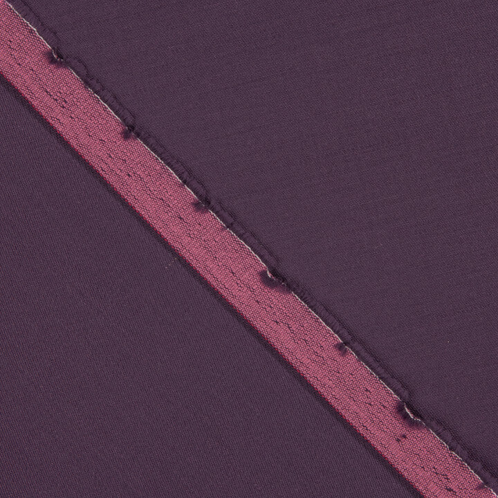 Tissu en sergé stretch aubergine - Ribes y Casals