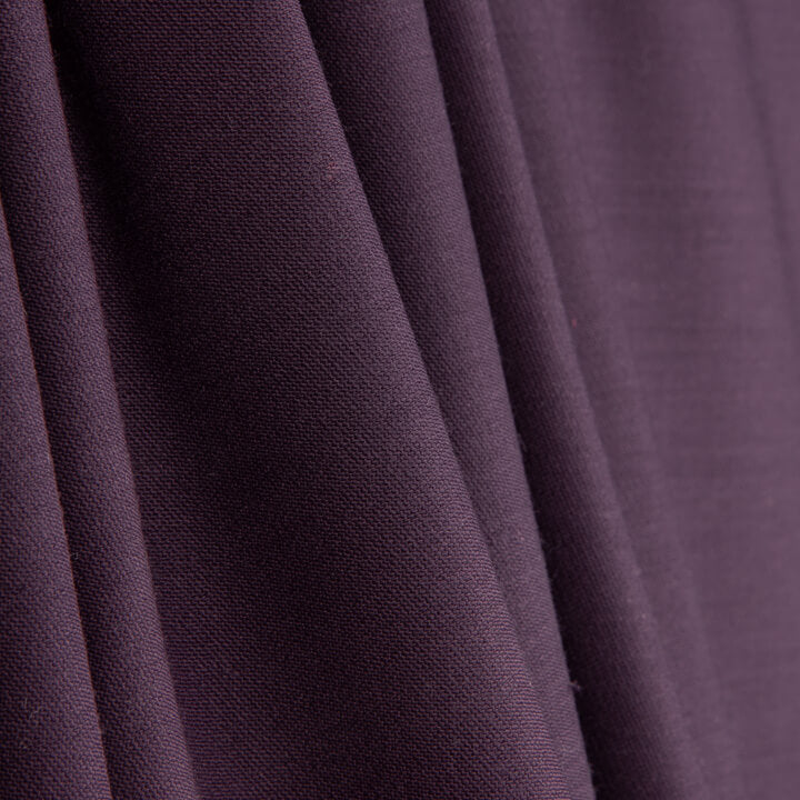 Tissu en sergé stretch aubergine - Ribes y Casals
