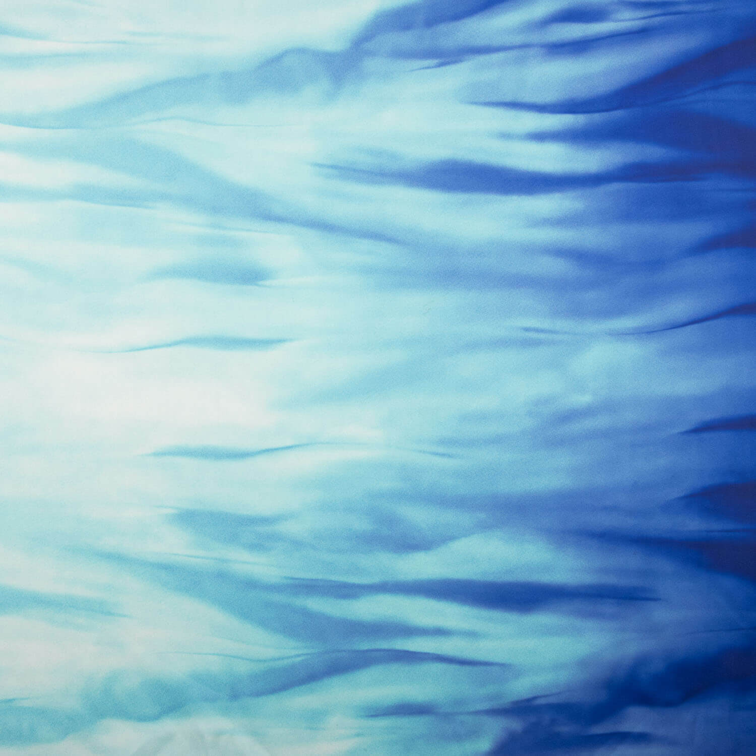 Satin imprimé cascade bleu - Ribes y Casals