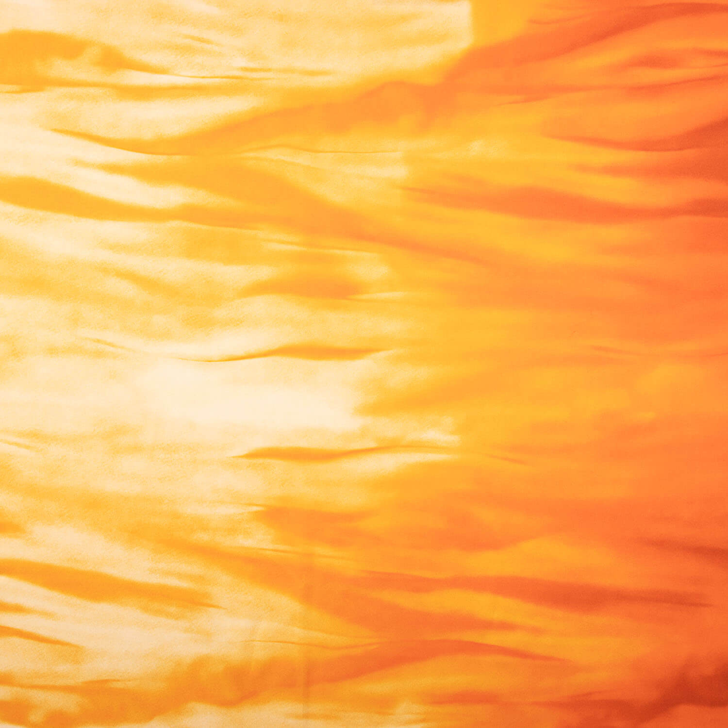 Satin imprimé cascade orange - Ribes y Casals