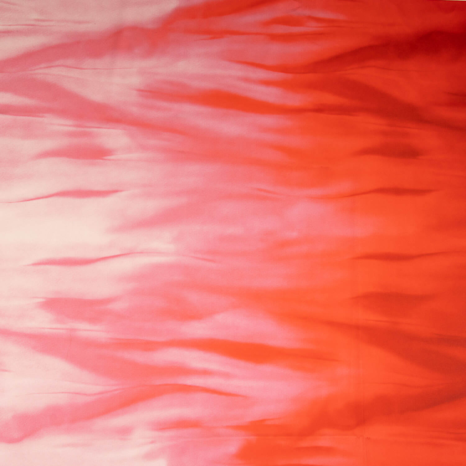 Satin imprimé cascade rouge - Ribes y Casals