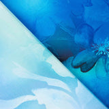 Satin imprimé Flash bleu - Ribes y Casals