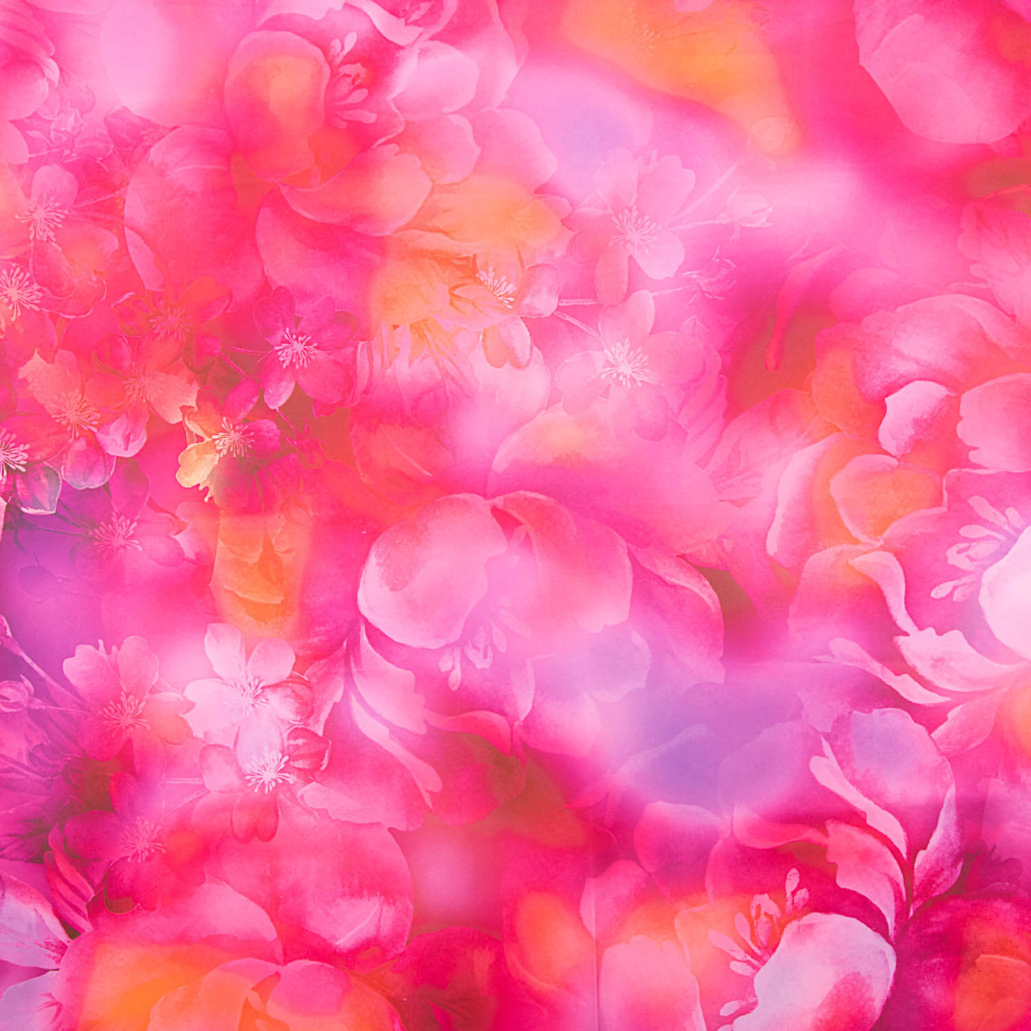 Satin imprimé Flash Fuchsia - Ribes y Casals