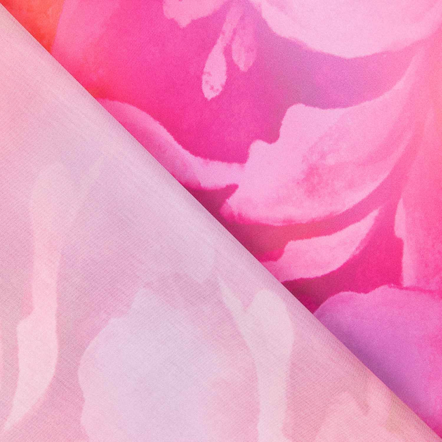 Chutes de satin imprimé Flash Fuchsia - Différentes dimensions x largeur de 140 cm - Ribes y Casals