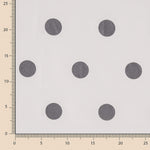 Fama Gris Pois Floqué Gris 30mm - Ribes y Casals