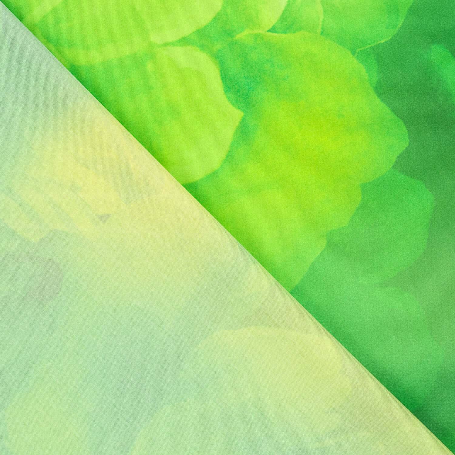 Satin imprimé Flash vert - Ribes y Casals