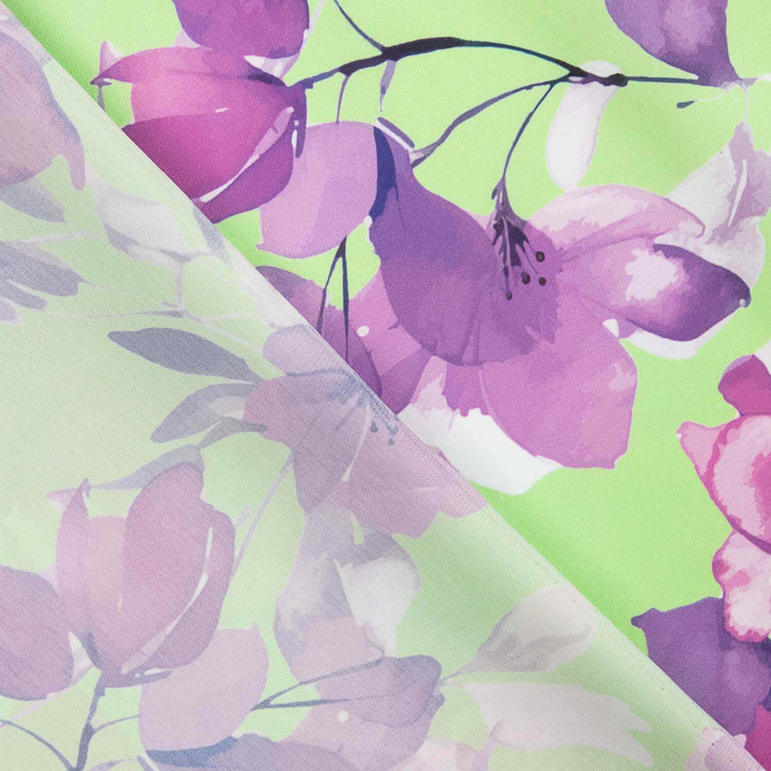 Satin imprimé Jardin - Ribes y Casals