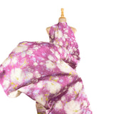 Chutes de satin imprimé rayures bougainvilliers - Différentes dimensions x largeur 140 cm - Ribes y Casals