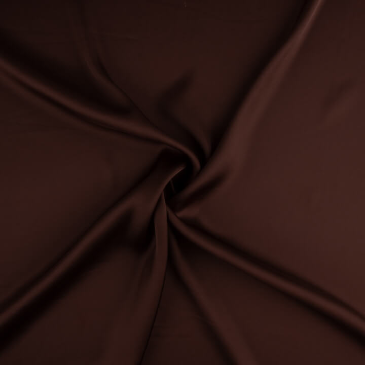 Satin fin en polyester grenat - Ribes y Casals