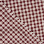 Seersucker à carreaux Vichy grenat - Ribes y Casals