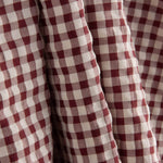 Seersucker à carreaux Vichy grenat - Ribes y Casals