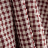 Seersucker à carreaux Vichy grenat - Ribes y Casals