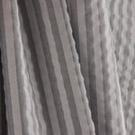 Seersucker à rayures gris perle - Ribes y Casals