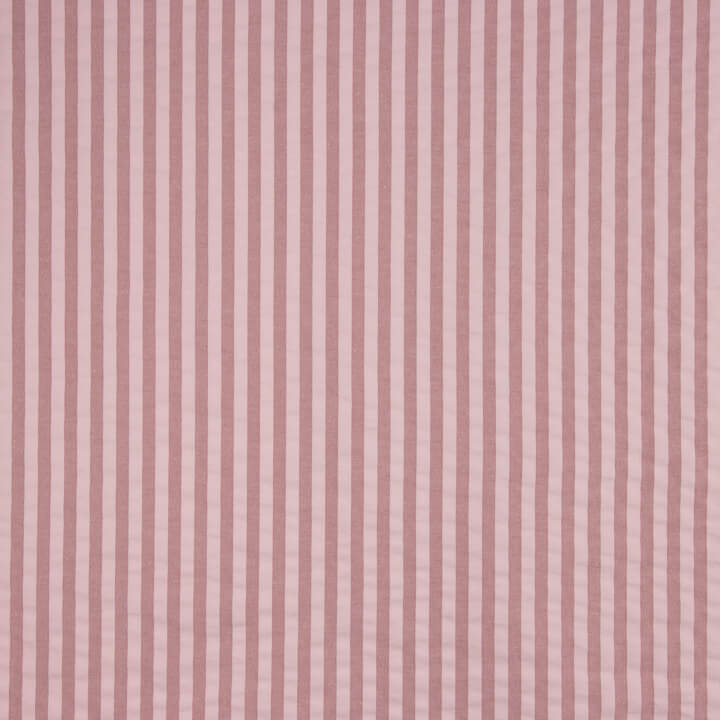 Seersucker à rayures rose poudré - Ribes y Casals