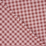 Seersucker à carreaux Vichy rose poudré - Ribes y Casals