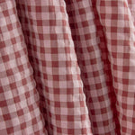 Seersucker à carreaux Vichy rose poudré - Ribes y Casals