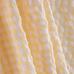 Seersucker à carreaux crème - Ribes y Casals