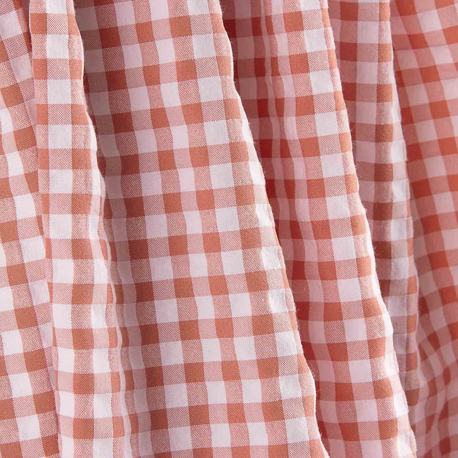 Seersucker à carreaux rouges - Ribes y Casals